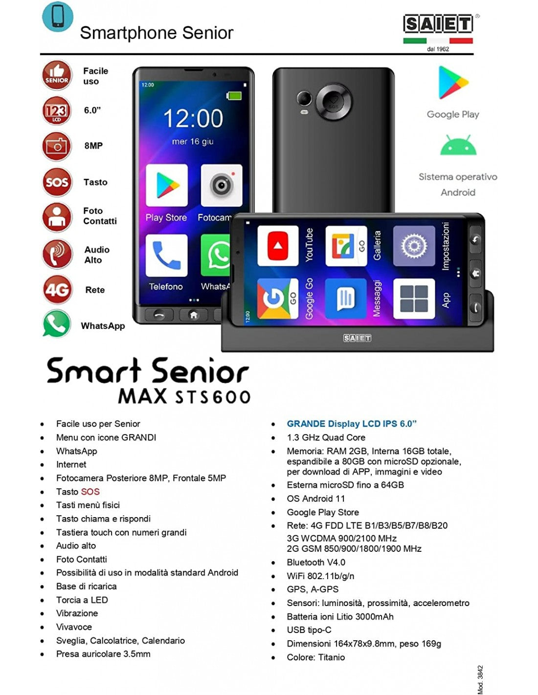 SAIET Smart Senior STS600